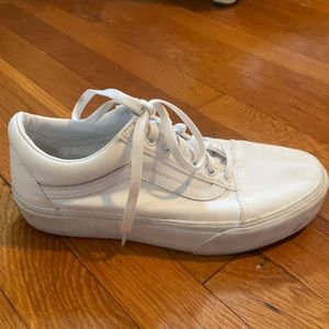 Women’s white Vans